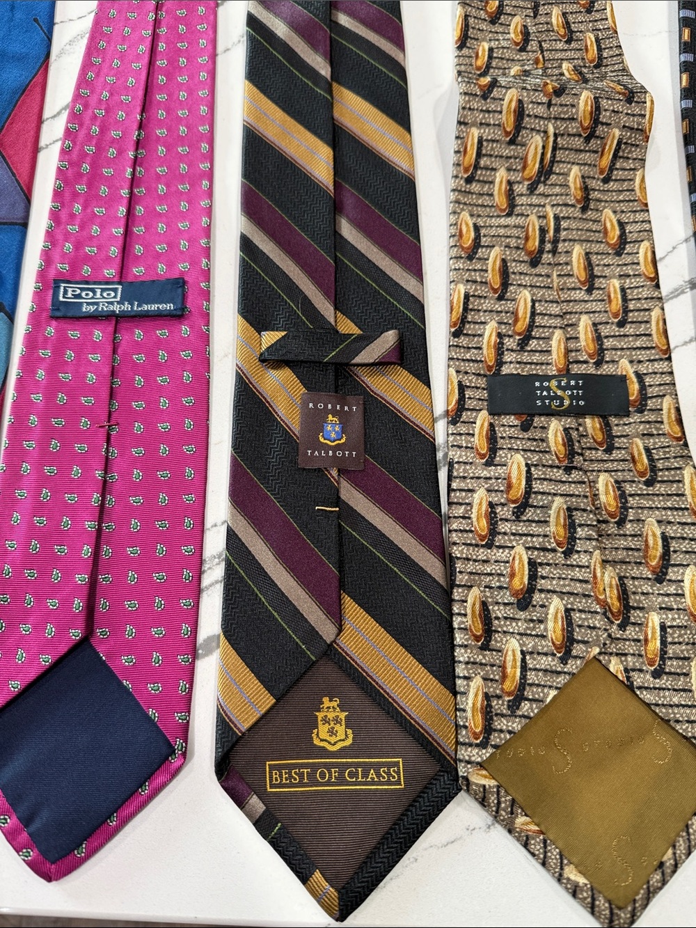 14 Men’s Ties Various Brands. Dion, Robert Talbert, Ferrel Reed, Ralph Lauren - Picture 3 of 10